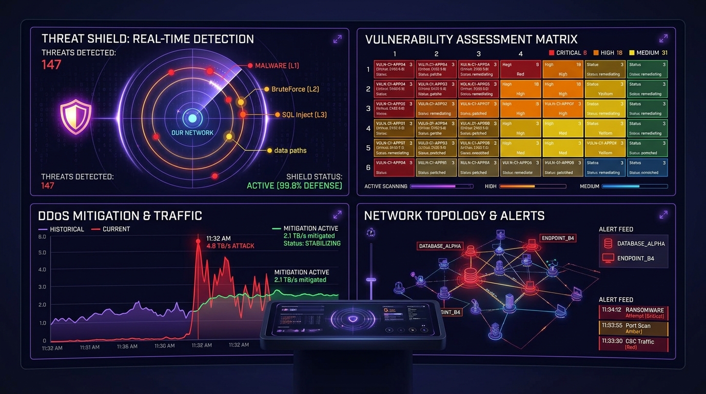 Hydizo Cybersecurity SOC Telemetry UI