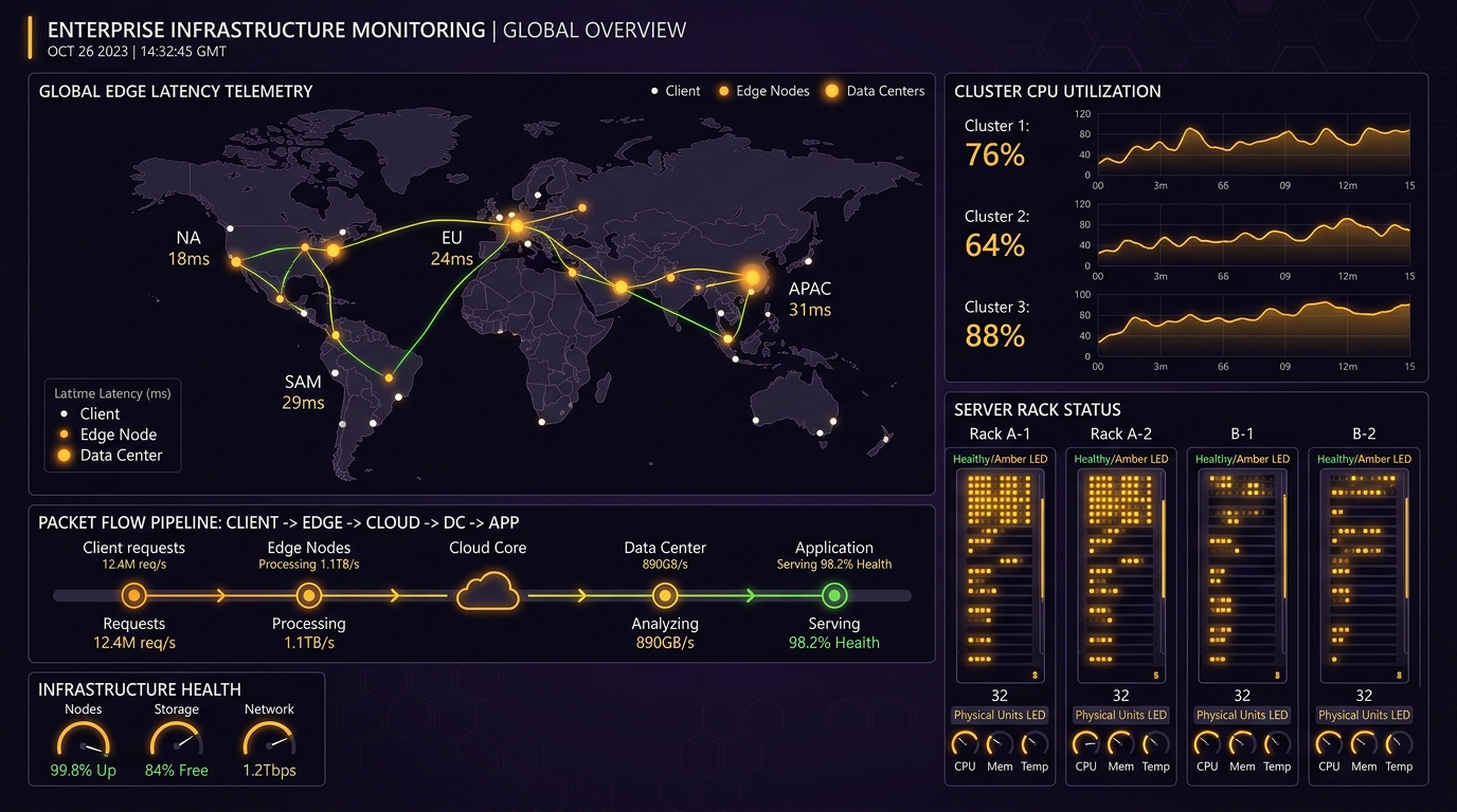 Hydizo Data Center & Multi-Cloud Architecture UI